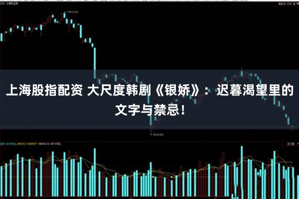 上海股指配资 大尺度韩剧《银娇》：迟暮渴望里的文字与禁忌！