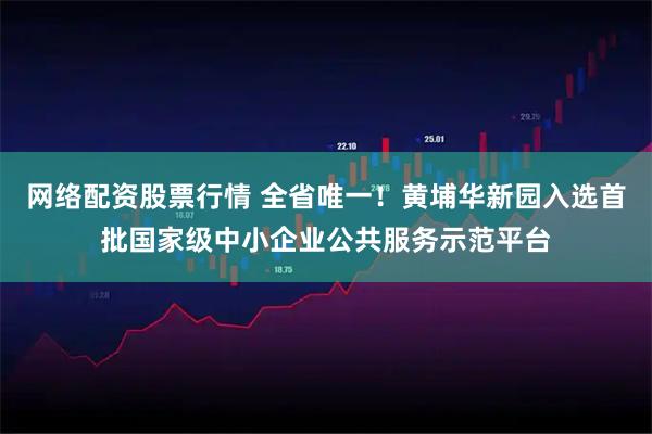 网络配资股票行情 全省唯一！黄埔华新园入选首批国家级中小企业公共服务示范平台